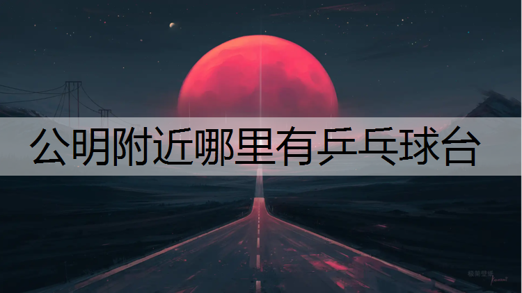 公明附近哪里有乒乓球台